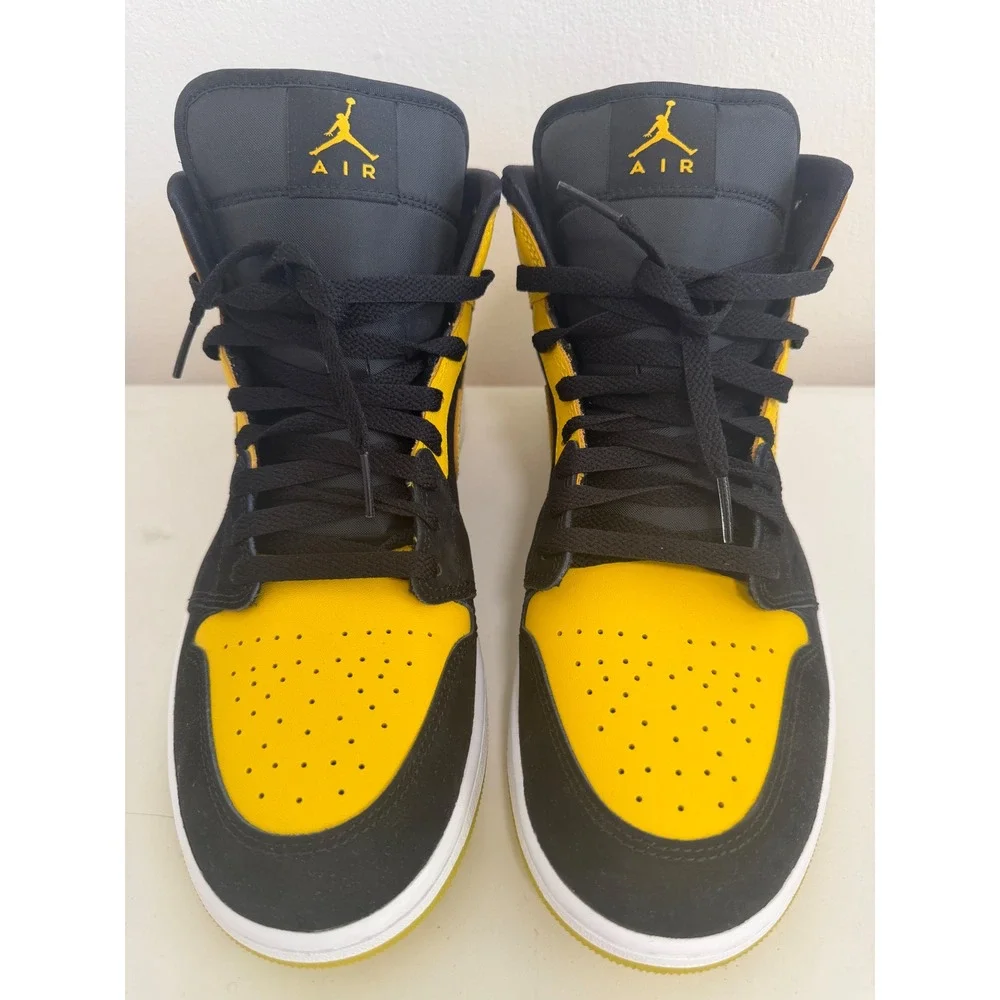 Jordan Air Jordan 1 Retro Mid New Love Black Yellow HJ6654-071 Mens 11